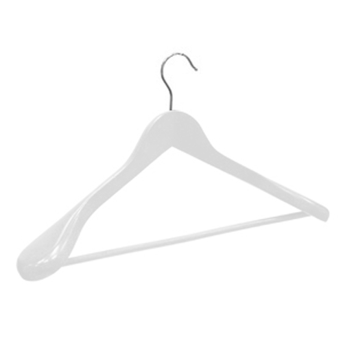 H6-55 \ Вешалки-плечики для одежды деревянные (с перекладиной) H6-55 \ Вешалки-плечики для одежды деревянные (с перекладиной) HNG.110.WH