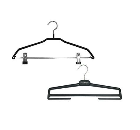 Вешалки и плечики для юбок и брюк с зажимами (прищепками) Вешалки и плечики для юбок и брюк с зажимами (прищепками)