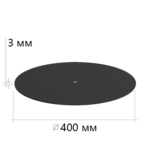 SKR-OS 400.3 BL \ Основание круглое, плоское SKR.OS.400.3.22450.4N100