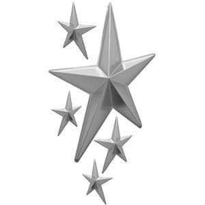 75 (002) \ Звезды неправильной формы, комплект из 5 штук