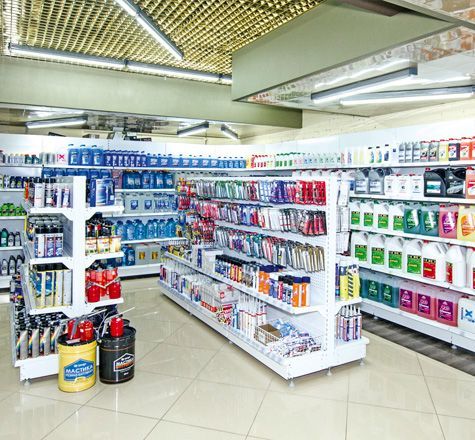 Металлические стеллажи Русь (Россия), сплошные и перфорированные