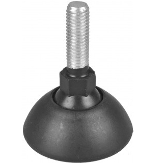 Ножка на подвижном шарнире, M10x30, D-50, черная Ножка на подвижном шарнире, M10x30, D-50, черная SEV.340.50.BL