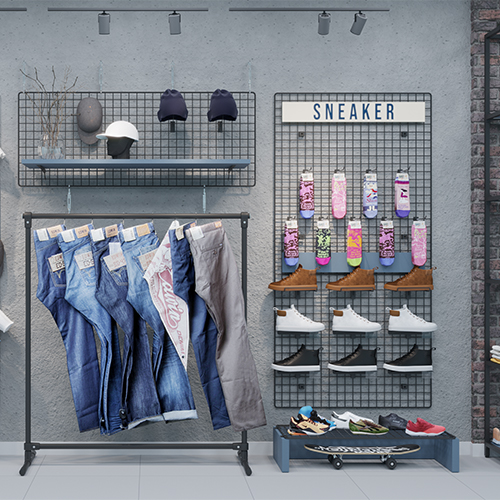 Решетки торговые ЛОФТ (черный муар) Решетки торговые ЛОФТ (черный муар)