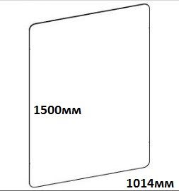 Панель акриловая 5мм В1500 x Ш1014 Панель акриловая 5мм В1500 x Ш1014 OGT.217.5.ACR