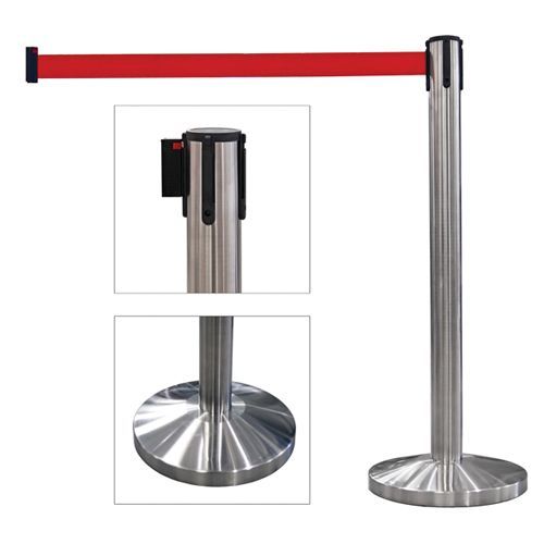 TB-320-SS \ Стойка ограждения с вытяжной лентой L=2,5м TB-320-SS \ Стойка ограждения с вытяжной лентой L=2,5м OGT.011.CH