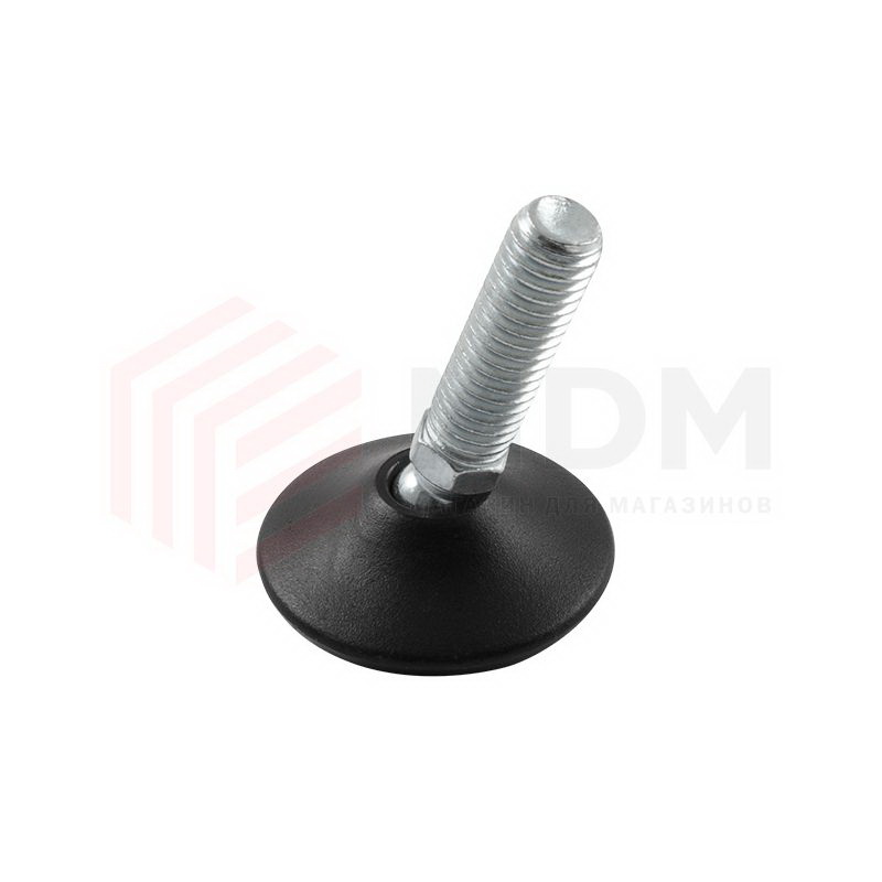 Ножка на подвижном шарнире, M10x30, D-40, черная Ножка на подвижном шарнире, M10x30, D-40, черная SEV.340.40.BL