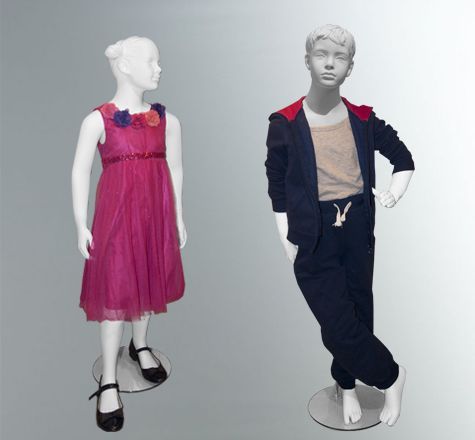 Манекены детские Classic kids (скульптурные белые) Манекены детские Classic kids (скульптурные белые)