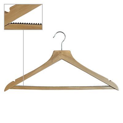 WS 010 \ Вешалки-плечики для одежды деревянные (с перекладиной) HNG.092.WD