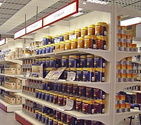 Металлические торговые стеллажи для магазина 