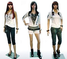 Манекены женские пластиковые (недорогие) 