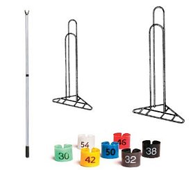 Съемники для одежды телескопические, размерники для вешалок и аксессуары 