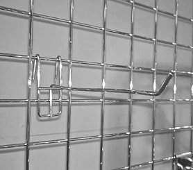 Крючки на решетки (сетки) 50х50, кронштейны, корзины, полки 