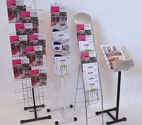 Рекламные стойки для печатной продукции напольные