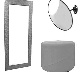 Зеркала и банкетки  