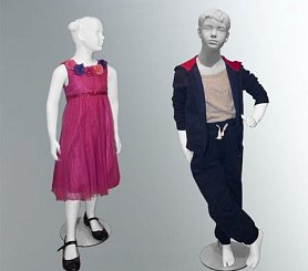 Манекены детские Classic kids (скульптурные белые) 