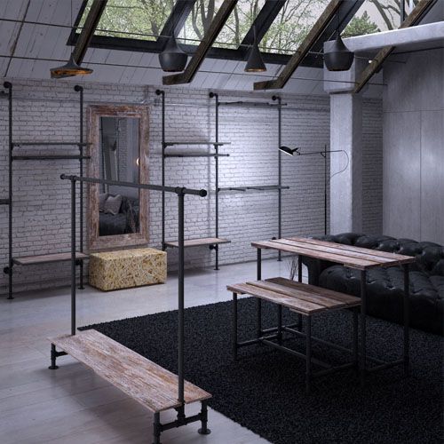 Система Fit (Торговое оборудование в стиле лофт собственного производства)