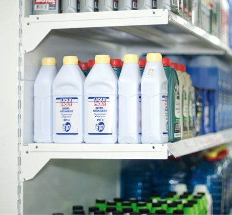 Металлические стеллажи Русь (Россия), сплошные и перфорированные