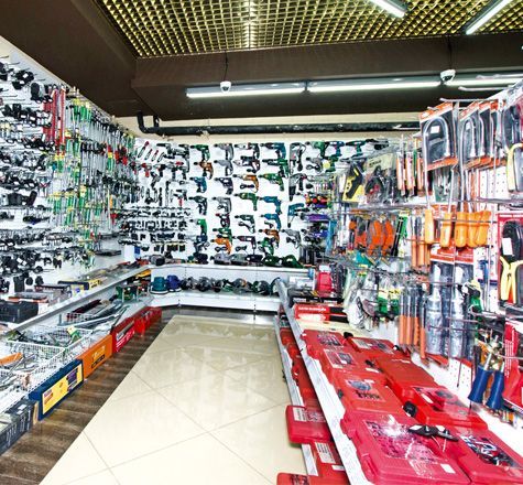 Металлические стеллажи Русь (Россия), сплошные и перфорированные